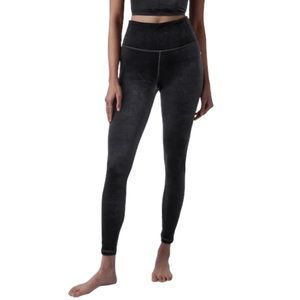 Athleta Black Velvet Legging Elation Ultra High Rise Tight